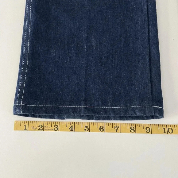 Vintage Mac Keen Women’s Jeans 30 High Waist Wide Leg Dark Blue Denim France - Picture 10 of 10